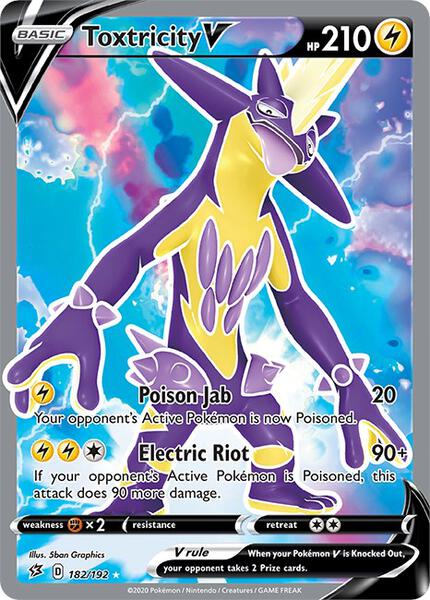 Toxtricity V (Full Art) - SWSH02 Rebel Clash - Holofoil - Near Mint (NM)