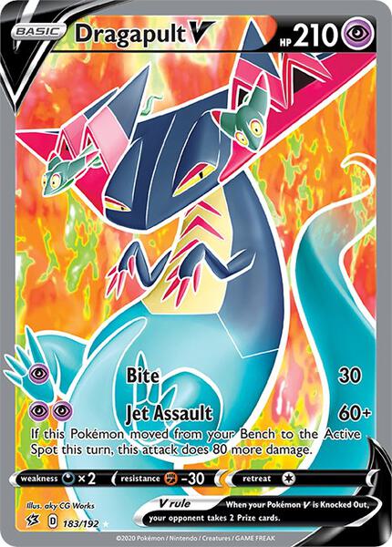 Dragapult V (Full Art) - SWSH02 Rebel Clash - Holofoil - Near Mint (NM)