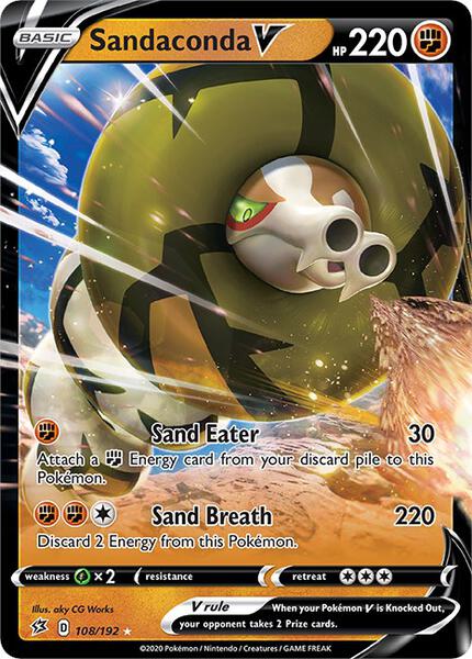 Sandaconda V - SWSH02 Rebel Clash - Holofoil - Near Mint (NM)