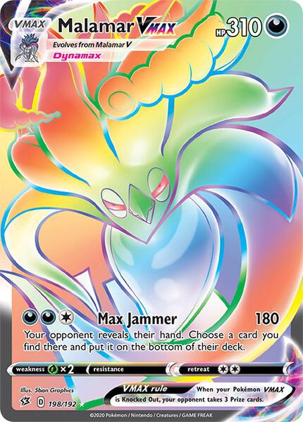 Malamar VMAX (Secret) - SWSH02 Rebel Clash - Holofoil - Near Mint (NM)