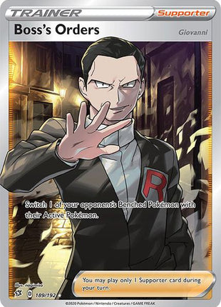 Boss's Orders (Full Art) - SWSH02 Rebel Clash - Holofoil - Near Mint (NM)