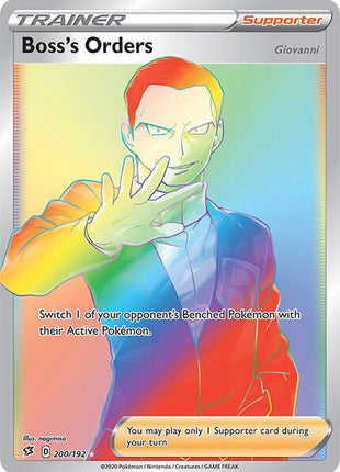 Boss's Orders (Secret) - SWSH02 Rebel Clash - Holofoil - Near Mint (NM)
