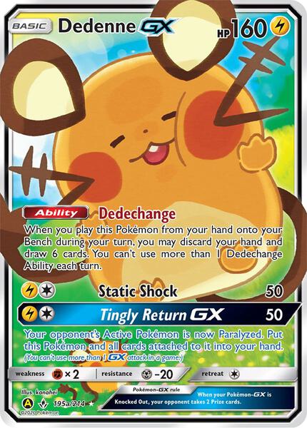 Dedenne GX - 195a/214 - Alternate Art Promos - Holofoil - Near Mint (NM)
