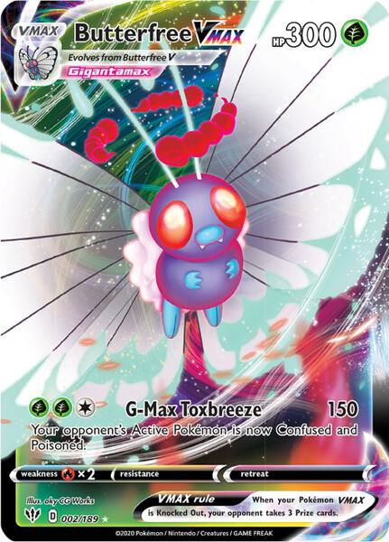Butterfree VMAX - SWSH03 Darkness Ablaze - Holofoil - Near Mint (NM)