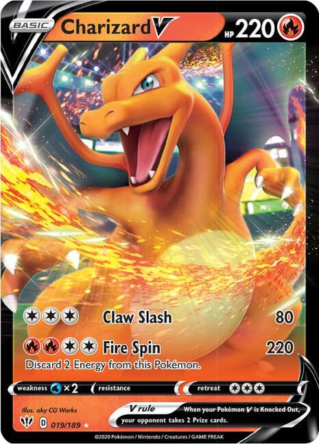 Charizard V - SWSH03 Darkness Ablaze - Holofoil - Near Mint (NM)