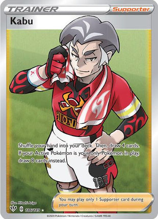 Kabu (Full Art) - SWSH03 Darkness Ablaze - Holofoil - Near Mint (NM)