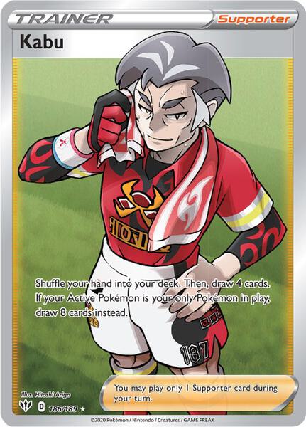 Kabu (Full Art) - SWSH03 Darkness Ablaze - Holofoil - Near Mint (NM)