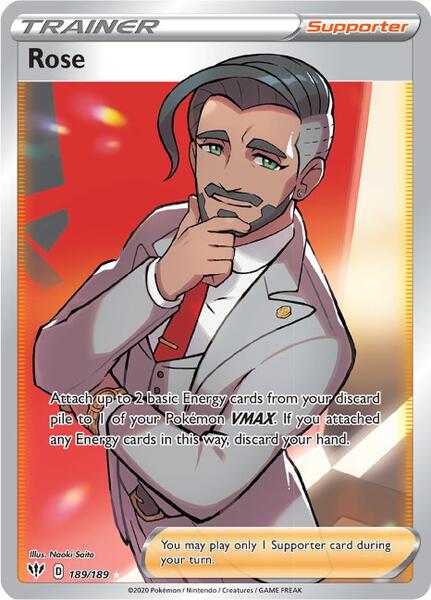 Rose (Full Art) - SWSH03 Darkness Ablaze - Holofoil - Near Mint (NM)
