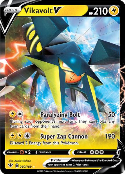 Vikavolt V - SWSH03 Darkness Ablaze - Holofoil - Near Mint (NM)