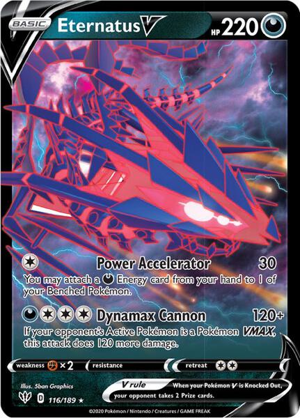 Eternatus V - SWSH03 Darkness Ablaze - Holofoil - Near Mint (NM)