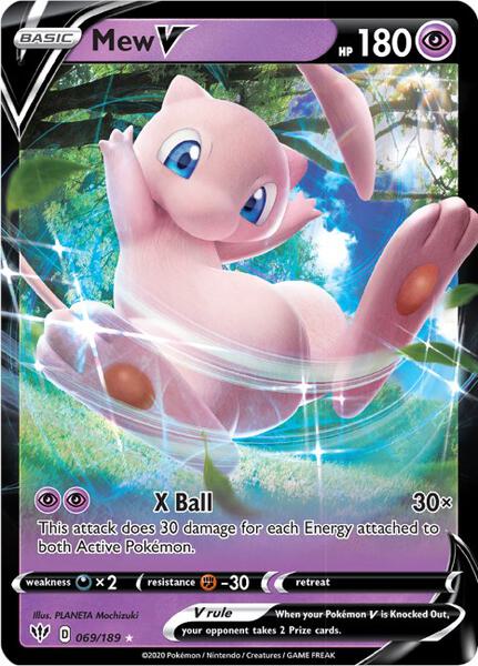 Mew V - SWSH03 Darkness Ablaze - Holofoil - Near Mint (NM)