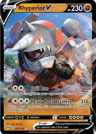 Rhyperior V - SWSH03 Darkness Ablaze - Holofoil - Near Mint (NM)