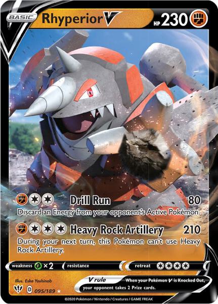 Rhyperior V - SWSH03 Darkness Ablaze - Holofoil - Near Mint (NM)