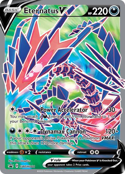 Eternatus V - SWSH044 - SWSH Sword and Shield Promo Cards - Holofoil - Near Mint (NM)