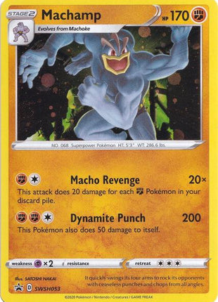 Machamp - SWSH053 - SWSH Sword and Shield Promo Cards - Holofoil - Near Mint (NM)