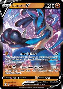 Lucario V - Champions Path - Holofoil - Near Mint (NM)