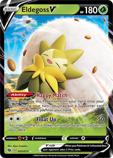 Eldegoss V - Champions Path - Holofoil - Near Mint (NM)