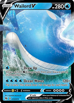 Wailord V - Champions Path - Holofoil - Near Mint (NM)