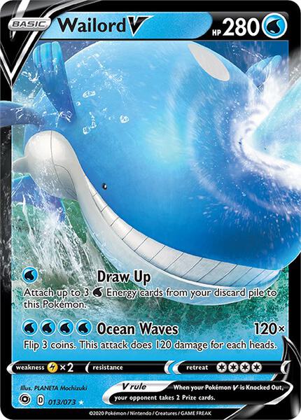 Wailord V - Champions Path - Holofoil - Near Mint (NM)