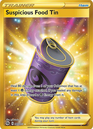 Suspicious Food Tin (Secret) - Champions Path - Holofoil - Near Mint (NM)