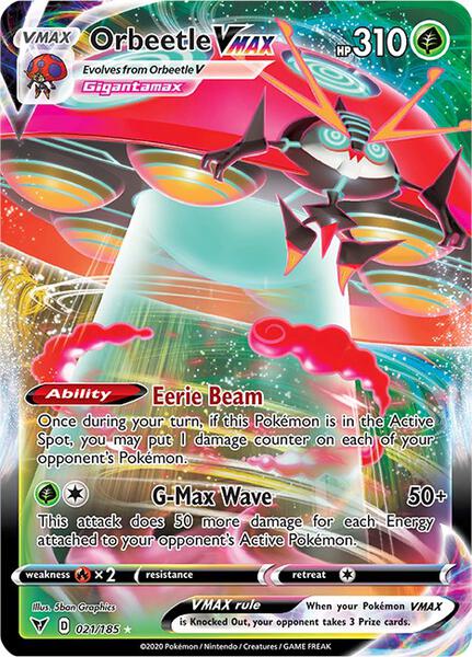 Orbeetle VMAX - SWSH04 Vivid Voltage - Holofoil - Near Mint (NM)