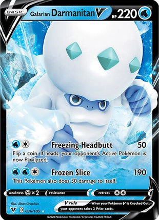 Galarian Darmanitan V - SWSH04 Vivid Voltage - Holofoil - Near Mint (NM)