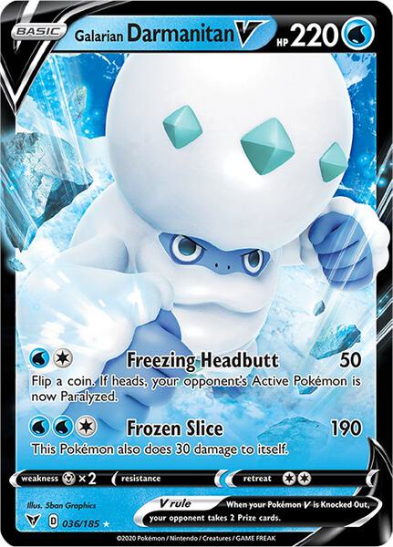 Galarian Darmanitan V - SWSH04 Vivid Voltage - Holofoil - Near Mint (NM)