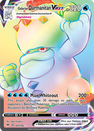 Galarian Darmanitan VMAX (Secret) - SWSH04 Vivid Voltage - Holofoil - Near Mint (NM)