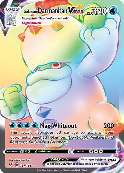 Galarian Darmanitan VMAX (Secret) - SWSH04 Vivid Voltage - Holofoil - Near Mint (NM)