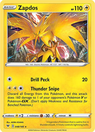 Zapdos - SWSH04 Vivid Voltage - Holofoil - Near Mint (NM)