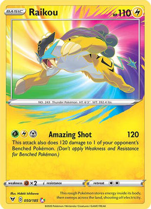 Raikou - SWSH04 Vivid Voltage - Holofoil - Near Mint (NM)
