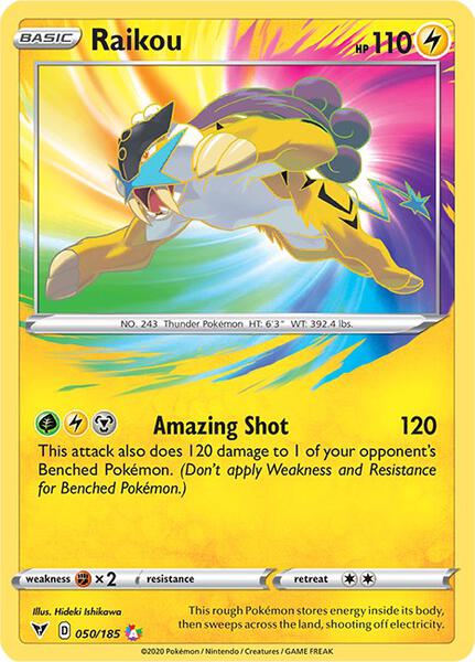 Raikou - SWSH04 Vivid Voltage - Holofoil - Near Mint (NM)