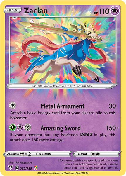 Zacian - SWSH04 Vivid Voltage - Holofoil - Near Mint (NM)