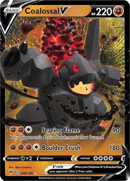 Coalossal V - SWSH04 Vivid Voltage - Holofoil - Near Mint (NM)