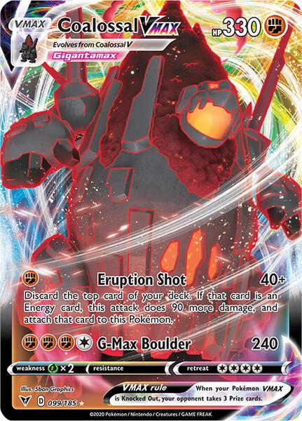 Coalossal VMAX - SWSH04 Vivid Voltage - Holofoil - Near Mint (NM)