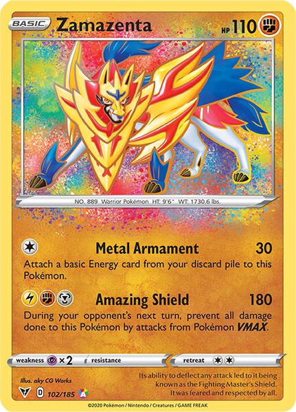 Zamazenta - SWSH04 Vivid Voltage - Holofoil - Near Mint (NM)