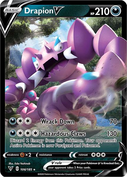 Drapion V - SWSH04 Vivid Voltage - Holofoil - Near Mint (NM)