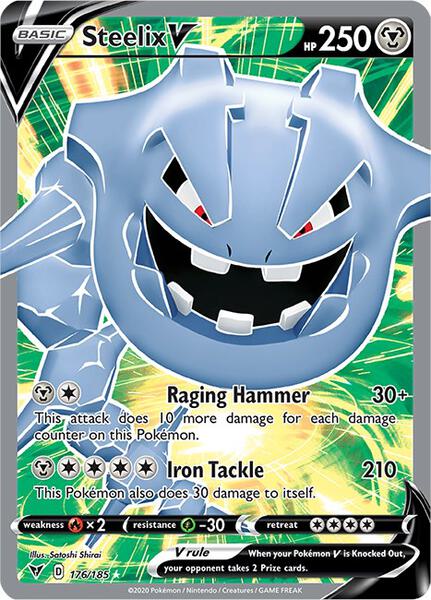 Steelix V (Full Art) - SWSH04 Vivid Voltage - Holofoil - Near Mint (NM)