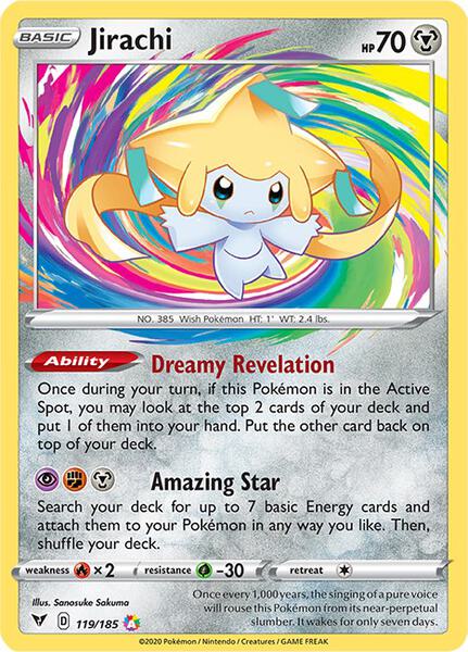 Jirachi - SWSH04 Vivid Voltage - Holofoil - Near Mint (NM)