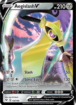 Aegislash V - SWSH04 Vivid Voltage - Holofoil - Near Mint (NM)