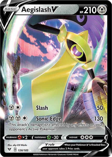 Aegislash V - SWSH04 Vivid Voltage - Holofoil - Near Mint (NM)