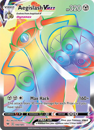 Aegislash VMAX (Secret) - SWSH04 Vivid Voltage - Holofoil - Near Mint (NM)