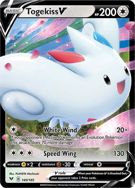 Togekiss V - SWSH04 Vivid Voltage - Holofoil - Near Mint (NM)
