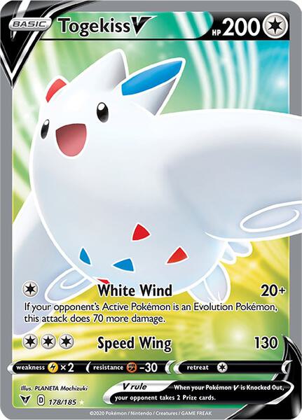 Togekiss V (Full Art) - SWSH04 Vivid Voltage - Holofoil - Near Mint (NM)