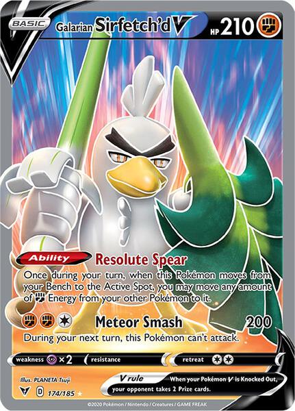 Galarian Sirfetch'd V (Full Art) - SWSH04 Vivid Voltage - Holofoil - Near Mint (NM)