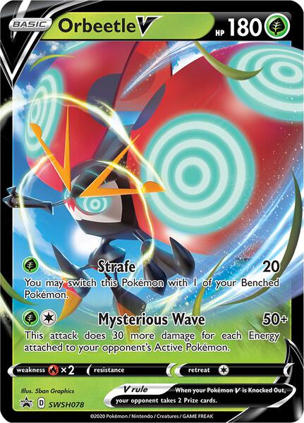 Orbeetle V - SWSH078 - SWSH Sword and Shield Promo Cards - Holofoil - Near Mint (NM)
