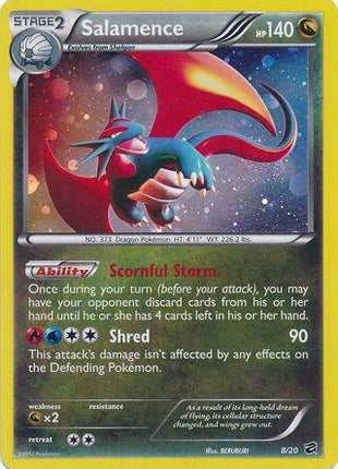 Salamence - 8/20 (Cosmos Holo) - Blister Exclusives - Holofoil - Near Mint (NM)