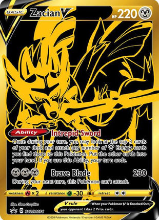 Zacian V - SWSH076 - SWSH Sword and Shield Promo Cards - Holofoil - Near Mint (NM)