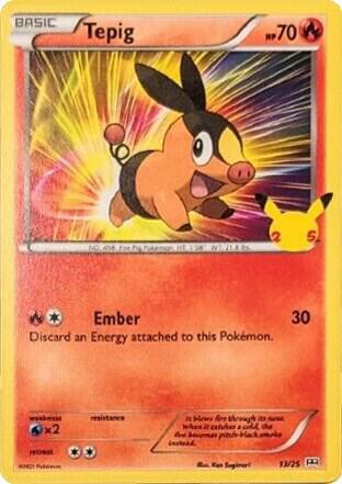 Tepig - 13/25 - McDonalds 25th Anniversary Promos - Holofoil - Near Mint (NM)