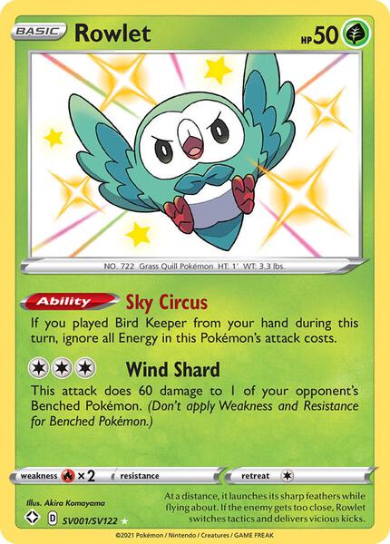 Rowlet - Shining Fates Shiny Vault - Holofoil - Near Mint (NM)